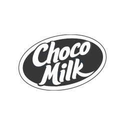 logo en blanco y negro de chocomilk