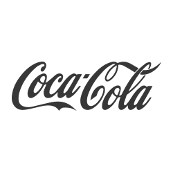 logo en blanco y negro de coca-cola
