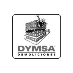 logo en blanco y negro de dymsa