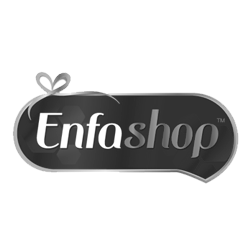 logo en blanco y negro de enfashop