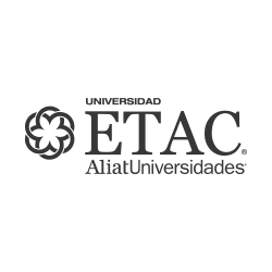 logo en blanco y negro de etac
