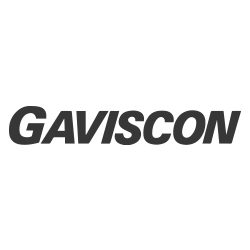logo en blanco y negro de gaviscon