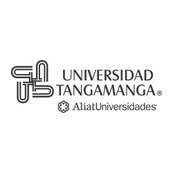 logo en blanco y negro de universidad Tangamanga