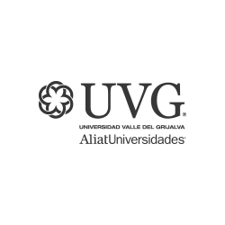 logo en blanco y negro de uvg